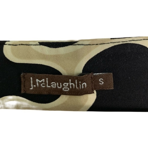 J. McLaughlin Black and Cream Patterned Dress - Picture 2 of 11